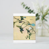 Cricket on a Vine Japans Woodblock Art Ukiyo-E Briefkaart (Staand voorkant)