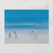 Cricket op het strand 2012 briefkaart (Voorkant)