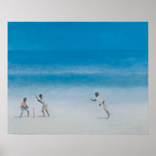 Cricket op het strand 2012 poster
