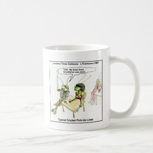 Cricket Opmopregels Grappig Koffiemok (Rechts)
