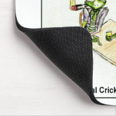 Cricket Opmopregels Grappig Muismat (Hoek)