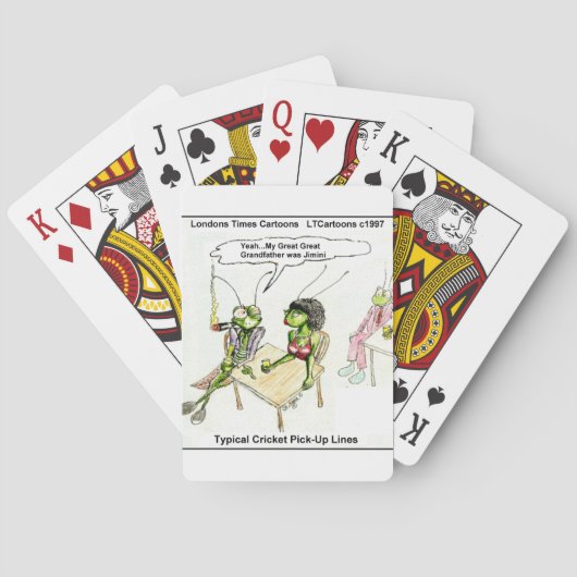 Cricket Opmopregels Grappig Pokerkaarten (Achterkant)