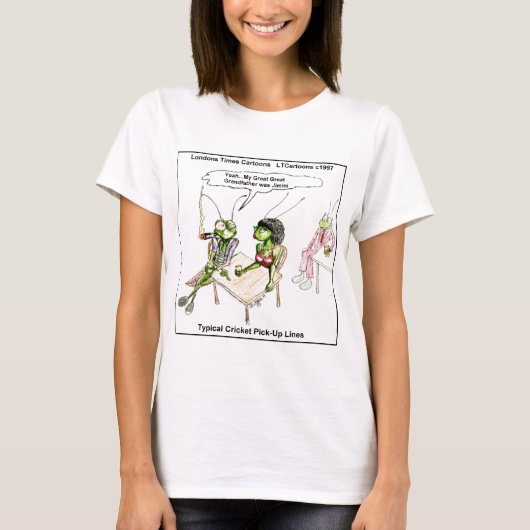 Cricket Opmopregels Grappig T-shirt (Voorkant)