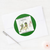 Cricket Opstaplijn Prijzen Grappig Ronde Sticker (Envelop)