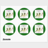 Cricket Opstaplijn Prijzen Grappig Ronde Sticker (Vel)