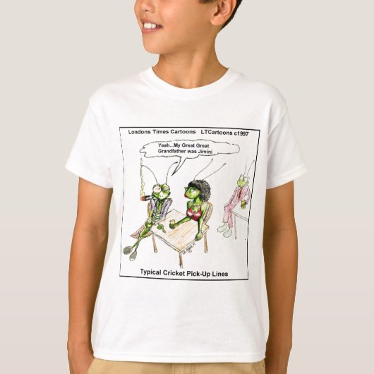 Cricket Opstapzinnen Grappig T-shirt (Voorkant)