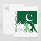 Cricket Pakistan Briefkaart (Voorkant / Achterkant)