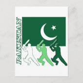 Cricket Pakistan Briefkaart (Voorkant)
