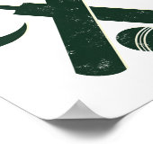 Cricket Pakistan (gele Ster Urdu)  Poster (Hoek)