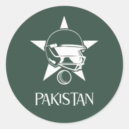 Cricket Pakistan Ronde Sticker