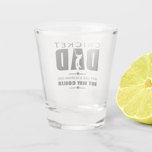 Cricket Pap Fathers Dag Cricket Cool Pap Fathers Shot Glas (Achterkant)