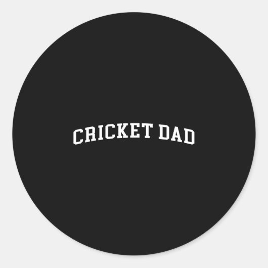 Cricket Papa 2 Ronde Sticker (Voorkant)