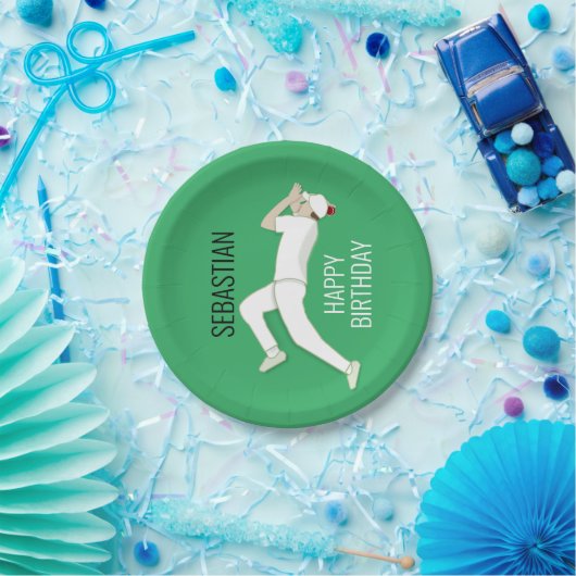 Cricket Papieren Bordje (Feest)