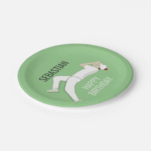 Cricket Papieren Bordje (Gekanteld)