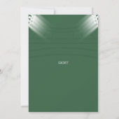 Cricket party thema uitnodiging Kaart (Achterkant)