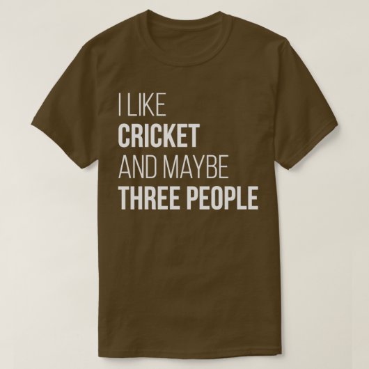 Cricket Player18 T-shirt (Design voorkant)