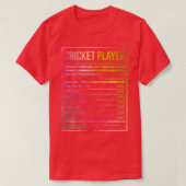 Cricket Player19 T-shirt (Design voorkant)