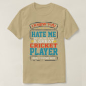 Cricket Player1 T-shirt (Design voorkant)