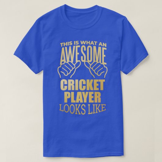 Cricket Player23 T-shirt (Design voorkant)