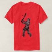 Cricket player5 t-shirt (Design voorkant)