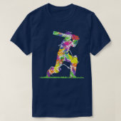 Cricket Player8 T-shirt (Design voorkant)
