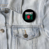 Cricket Player 5  Ronde Button 5,7 Cm (In situ)