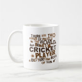 Cricket Player-cadeau Koffiemok (Links)