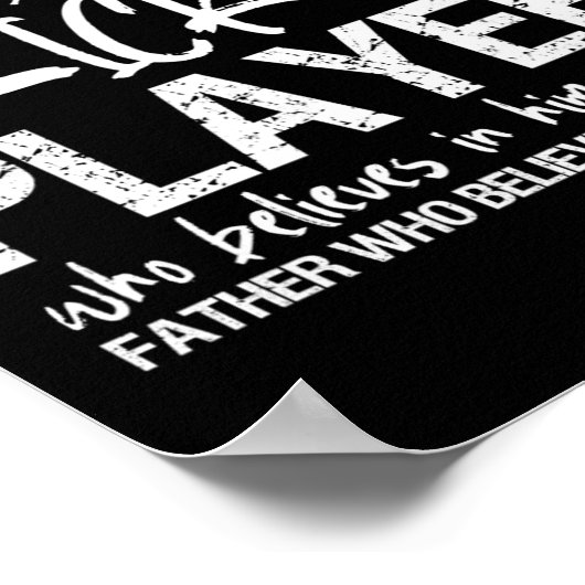 Cricket Player Dad Poster (Hoek)