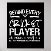 Cricket Player Dad Poster (Voorkant)
