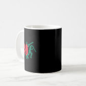 Cricket Player Design 1 Koffiemok (Voorkant links)