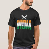 Cricket Player Funny Cricket Sport India T-shirt (Voorkant)