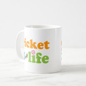 Cricket Player Gift Girls Koffiemok (Voorkant links)