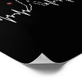 Cricket Player Heartbeat Cricket Gift  Poster (Hoek)