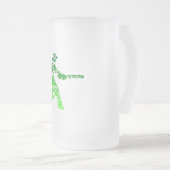 Cricket Player Maori Style Tribal Tattoo Gift Idee Matglas Bierpul (Voorkant rechts)