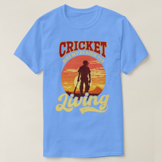 Cricket Player Mijn reden om te leven T-shirt (Design voorkant)