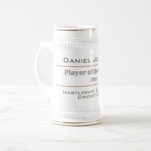 Cricket Player of the Season Bierpul (Voorkant links)