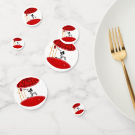 cricket Player op de bal, Confetti