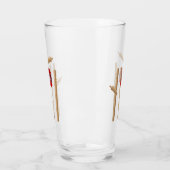 cricket Player op de bal, Glas (Links)