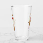 cricket Player op de bal, Glas (Rechts)