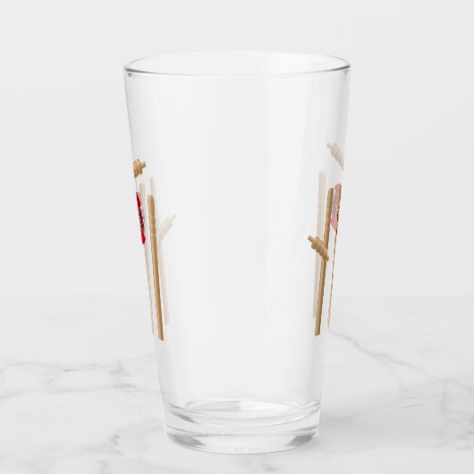 cricket Player op de bal, Glas (Rechts)