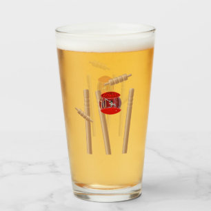 cricket Player op de bal, Glas