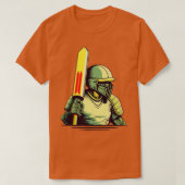 Cricket Player  Retro Cricket (2) T-shirt (Design voorkant)