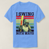 Cricket Player Swing Beide manieren (1) T-shirt (Design voorkant)