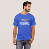 Cricket player t shirt | World's Okayest Cricketer (Voorkant volledig)