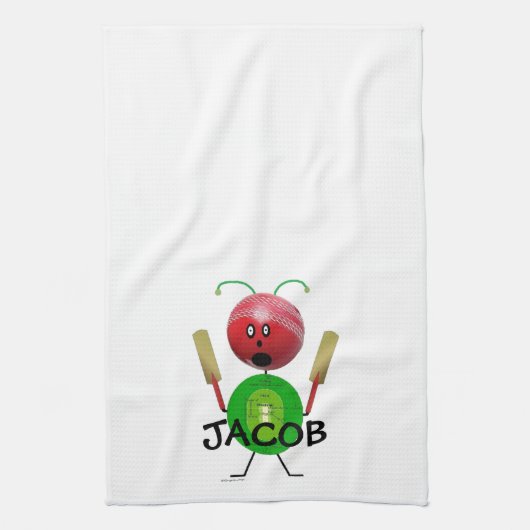 Cricket Player Theedoek (Verticaal)