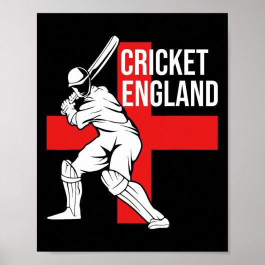 Cricket Player Uk England Cricket For Men Poster (Voorkant)