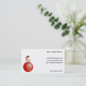 Cricket Player Visitekaartje (Staand voorkant)