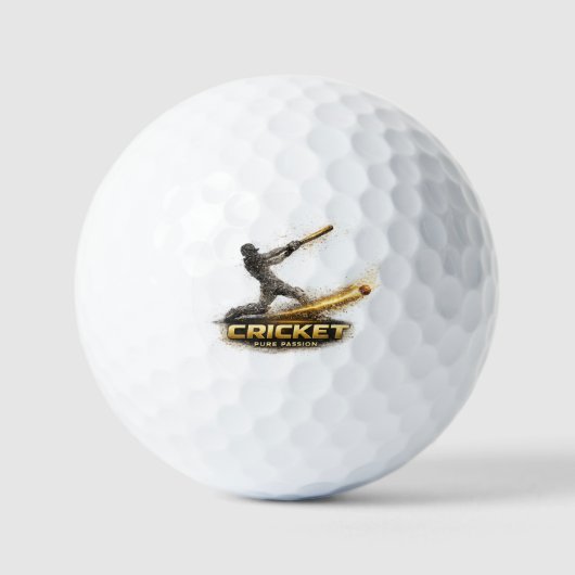 Cricket Pure Passion Gold Motion Value Golf Ball Golfballen (Voorkant)