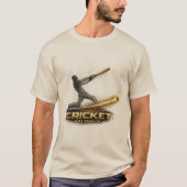 Cricket Pure Passion Gouden Bewegingskunst Heren T T-shirt (Voorkant)