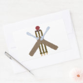 Cricket Rectangle Sticker/label Rechthoekige Sticker (Envelop)